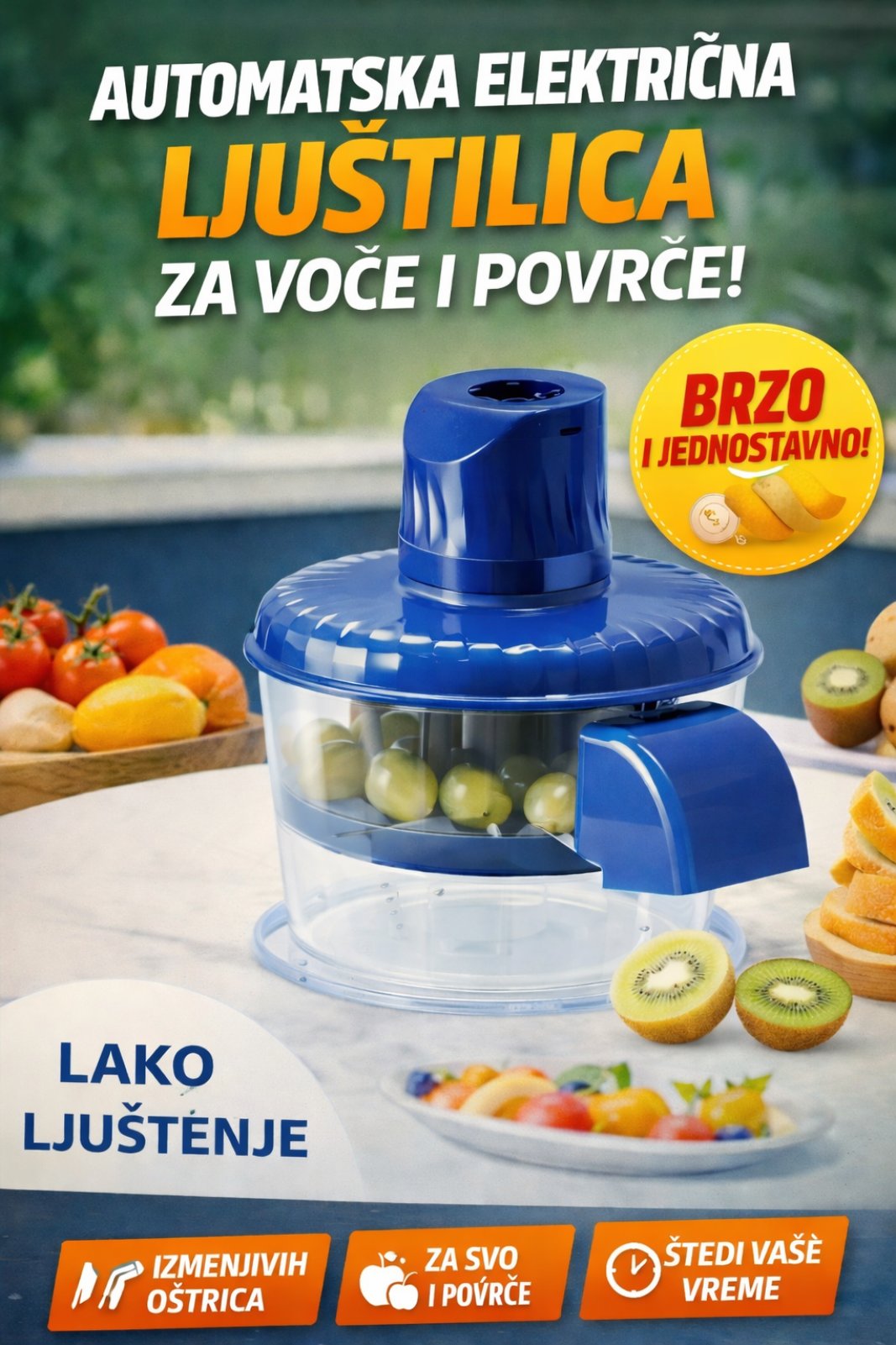 Automatska Električna Ljuštilica Voća i Povrća
